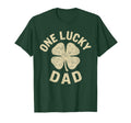 One Lucky Dad St Patricks Day Funny T-Shirt - Minimalist Print for Adults - T-Shirt, Sweatshirt, Hoodie