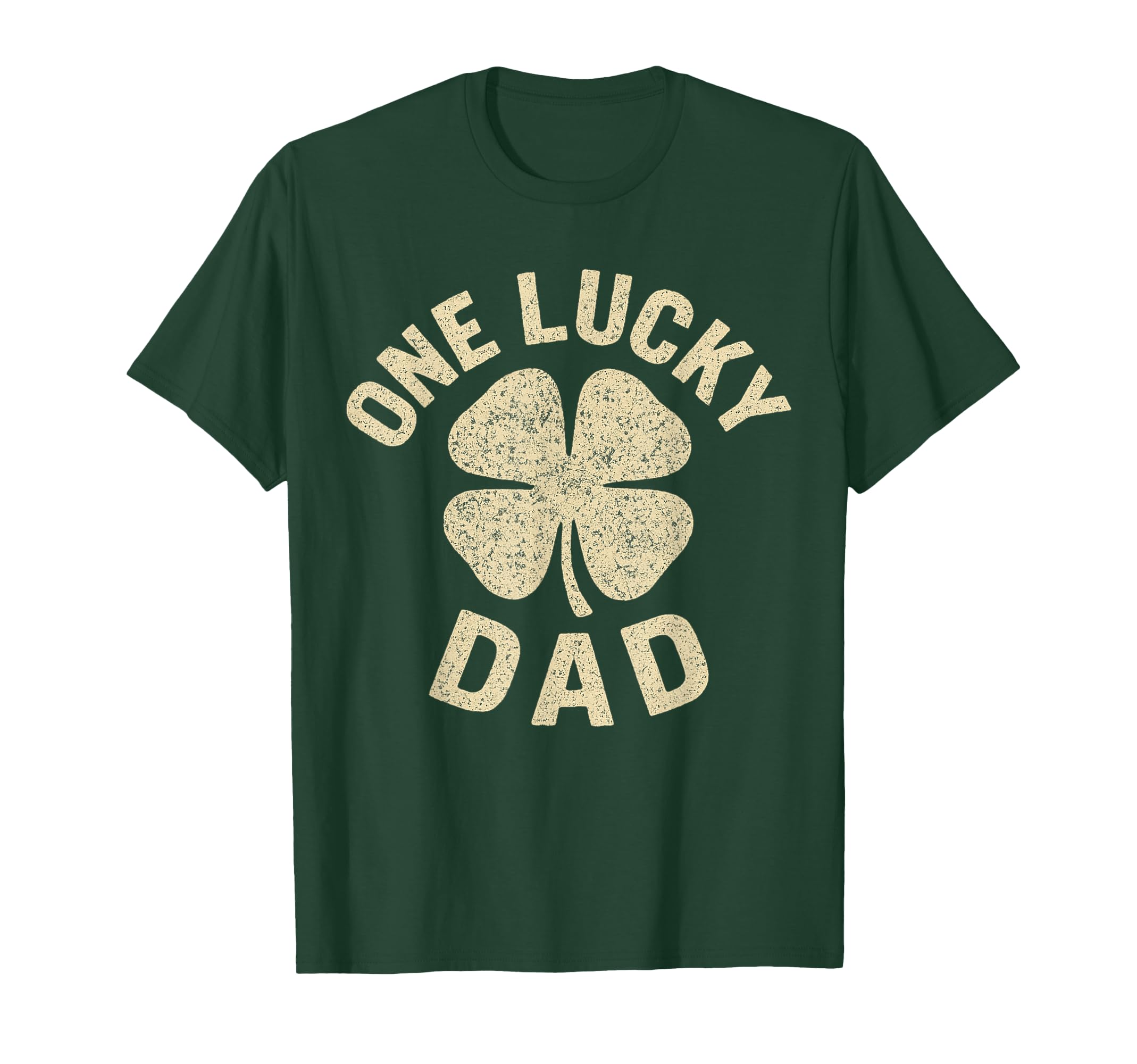 One Lucky Dad St Patricks Day Funny T-Shirt - Minimalist Print for Adults - T-Shirt, Sweatshirt, Hoodie