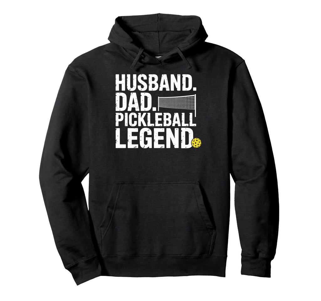 Husband Dad Pickleball Legend Joke Dink Hoodie - Minimalist Print Unisex - T-Shirt, Sweatshirt, Hoodie