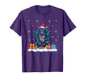 Gorilla Santa Hat Tree Light Pajama T-Shirt - Fun Novelty Design Unisex - T-Shirt, Sweatshirt, Hoodie
