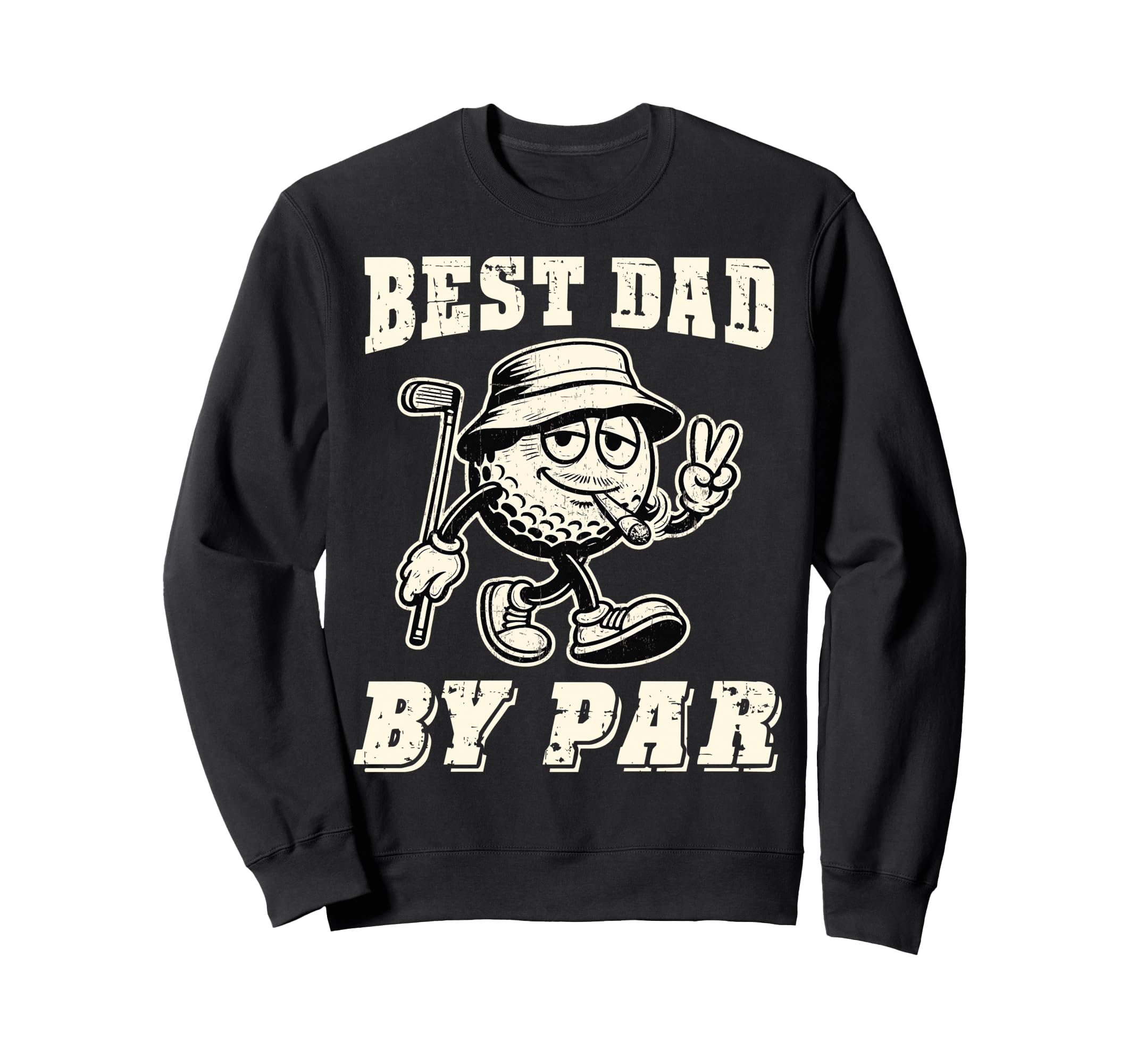 Best Dad Par Golf Dad Golfer Sweatshirt - Custom Art Print for Adults - T-Shirt, Sweatshirt, Hoodie