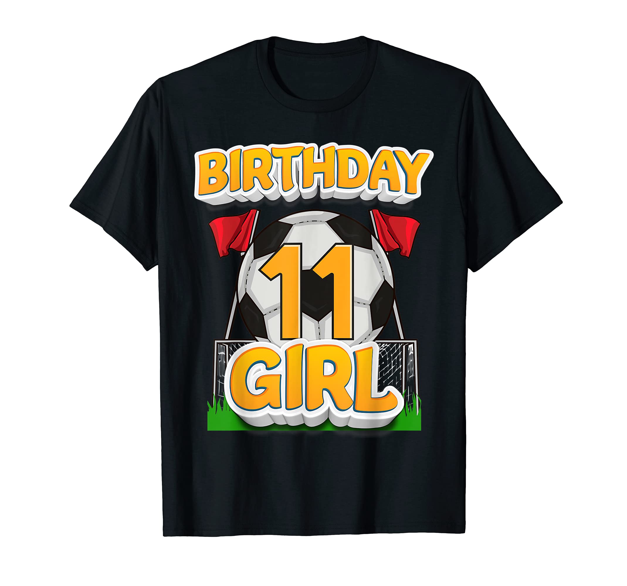 11Th Birthday Soccer Birthday 11 Year T-Shirt - Custom Art Print Unisex - T-Shirt, Sweatshirt, Hoodie
