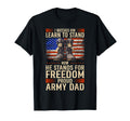 Proud Military Dad American Usa Flag T-Shirt - Streetwear Style for Adults - T-Shirt, Sweatshirt, Hoodie