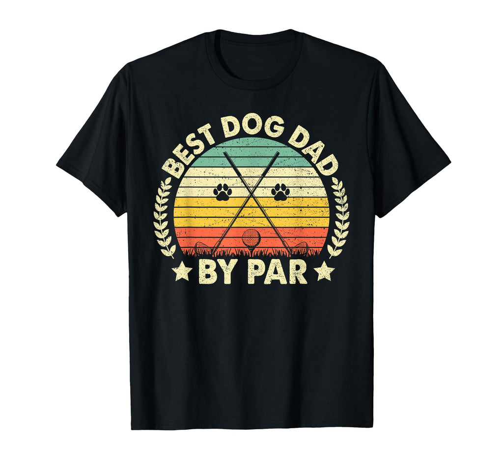 Best Dog Dad Par Golf Player Puppy T-Shirt - Graphic Print for Adults - T-Shirt, Sweatshirt, Hoodie