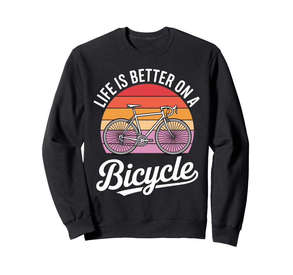 Funny Cycling Art Road Bike Rider Sweatshirt - Unique Graphic for Adults - T-Shirt, Sweatshirt, Hoodie