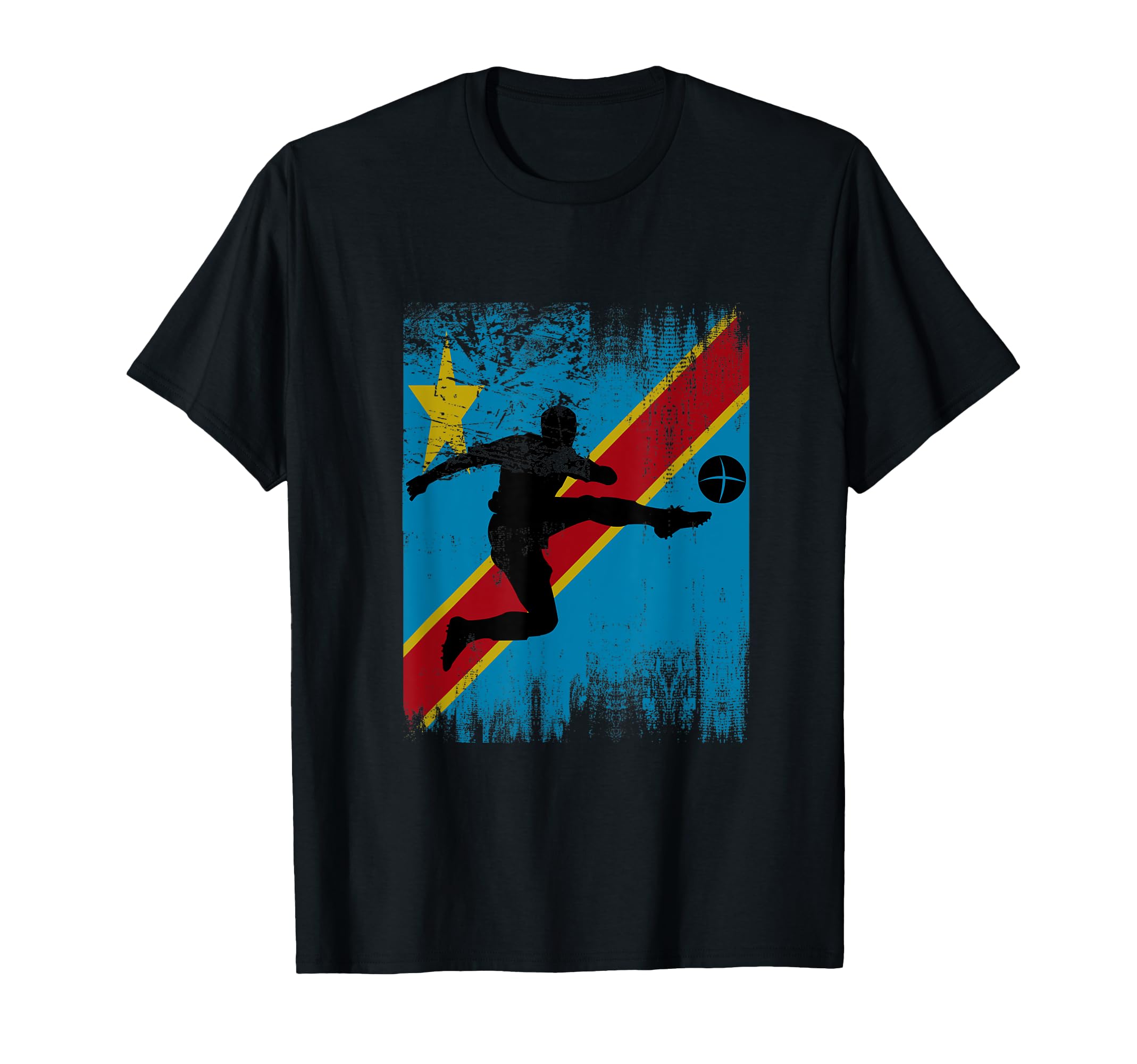 Congo Soccer Congolese Football T-Shirt - Custom Art Print for Adults - T-Shirt, Sweatshirt, Hoodie