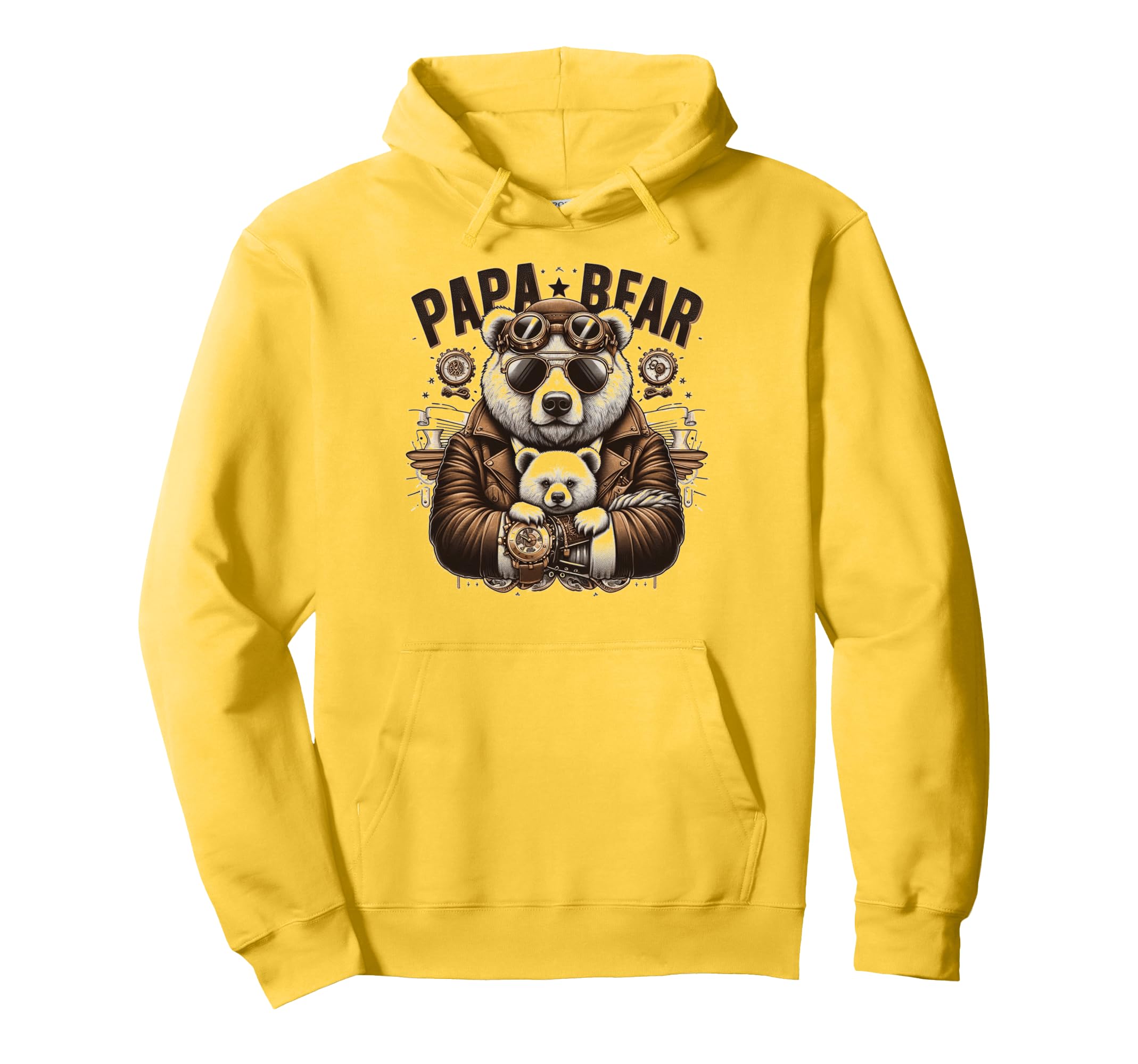 Papa Bear Funny Mechanic Bears Animal Hoodie - Fun Novelty Design Unisex - T-Shirt, Sweatshirt, Hoodie