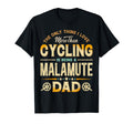 Funny Cycling Fathers Day Malamute Dad T-Shirt - Unique Graphic for Adults - T-Shirt, Sweatshirt, Hoodie