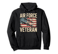 Air Force Veteran Us American Flag Hoodie - Fun Novelty Design for Adults - T-Shirt, Sweatshirt, Hoodie
