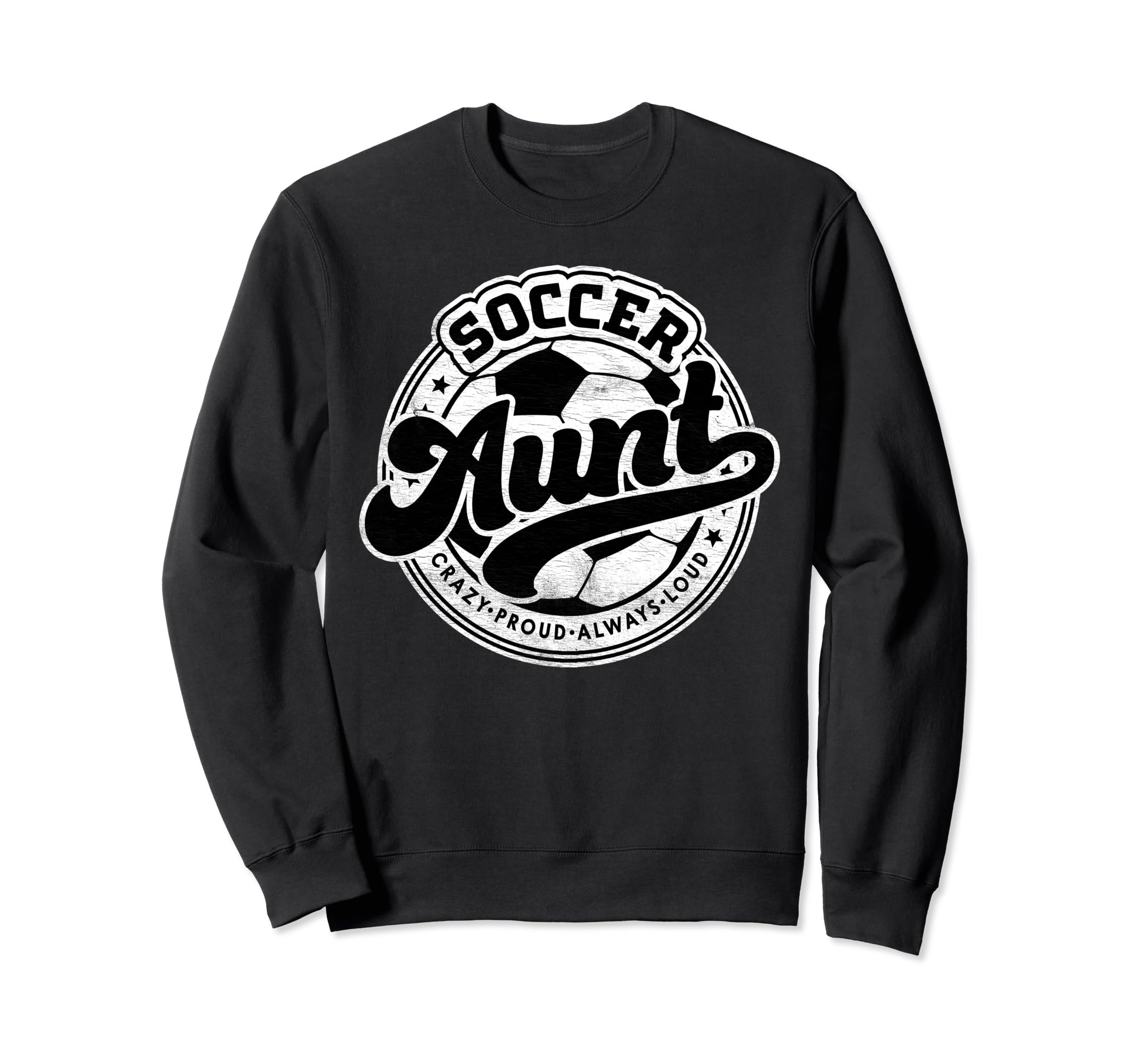 Soccer Aunt Family Matching Game Day Sweatshirt - Graphic Print Unisex - T-Shirt, Sweatshirt, Hoodie