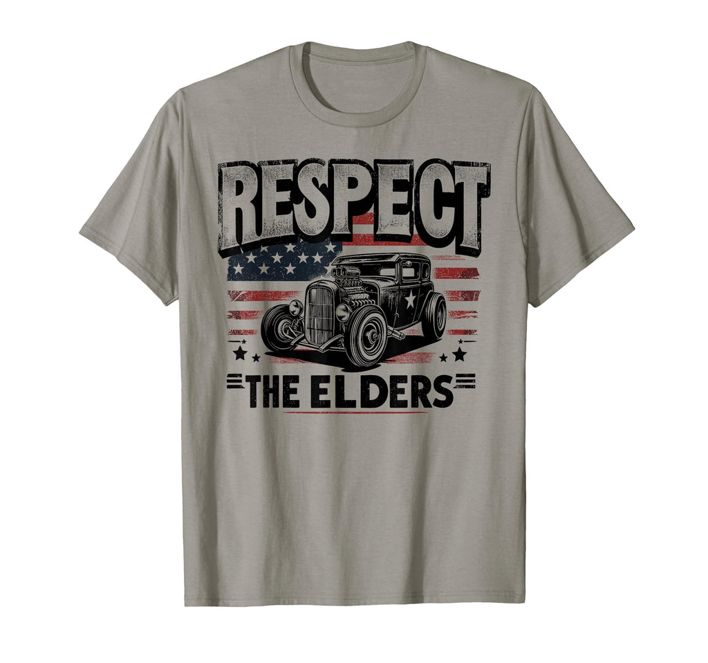Hot Rod Grandpa Respect Elders T-Shirt - Casual Everyday Wear Men Women - T-Shirt, Sweatshirt, Hoodie