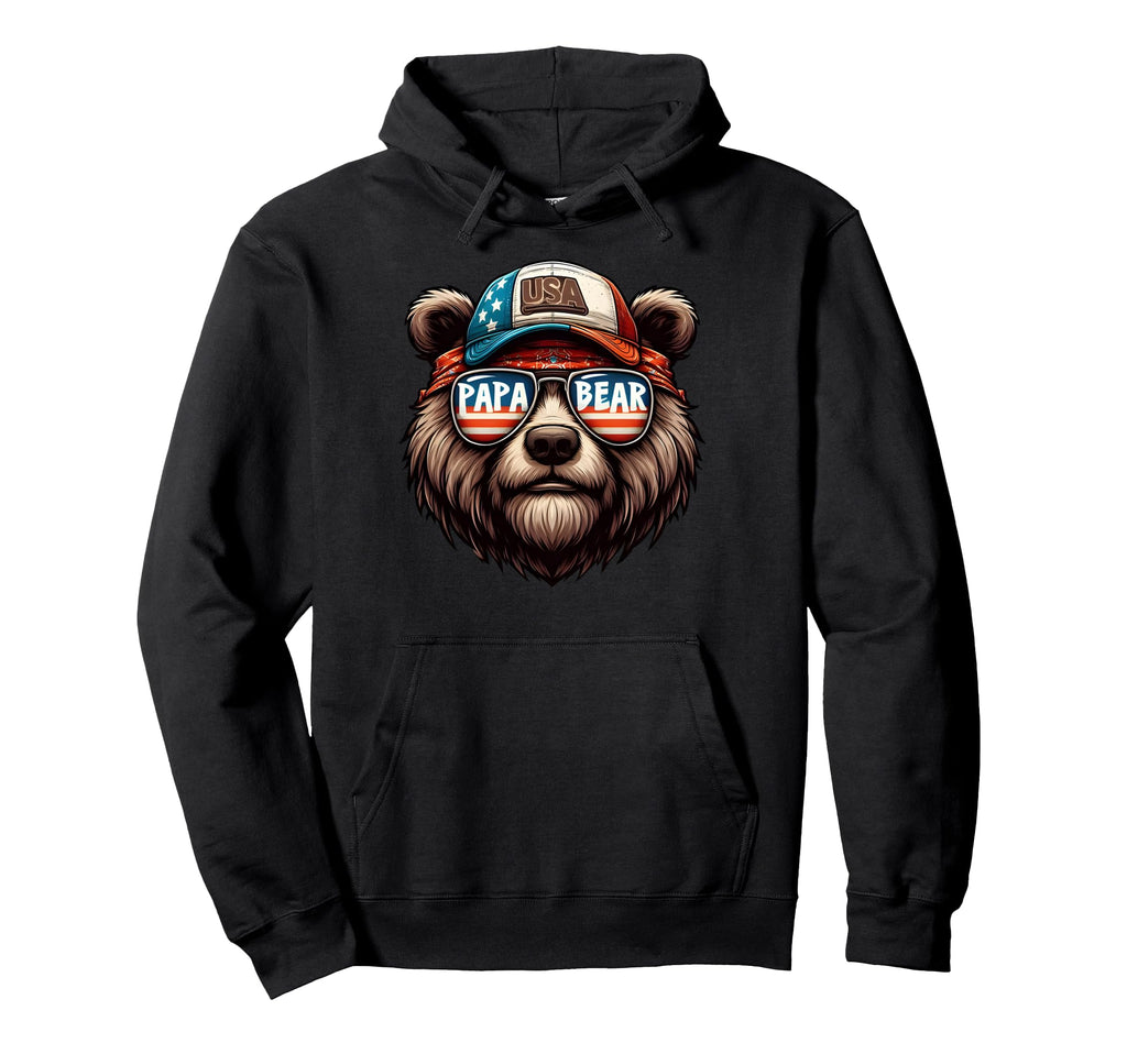 Papa Bear Gifts Funny Birthday Fun Gift Dad Hoodie - Trendy Graphic Unisex - T-Shirt, Sweatshirt, Hoodie