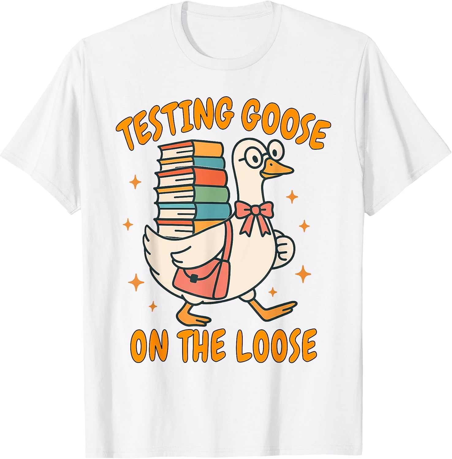 Test Day Teacher Squad Motivation Testing Goose On - Adult & Kids T-Shirts, Sweatshirts & Hoodies apparel design preview 1