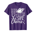He Plays She Cheers High School T-Shirt - Aesthetic Graphic Unisex - T-Shirt, Sweatshirt, Hoodie