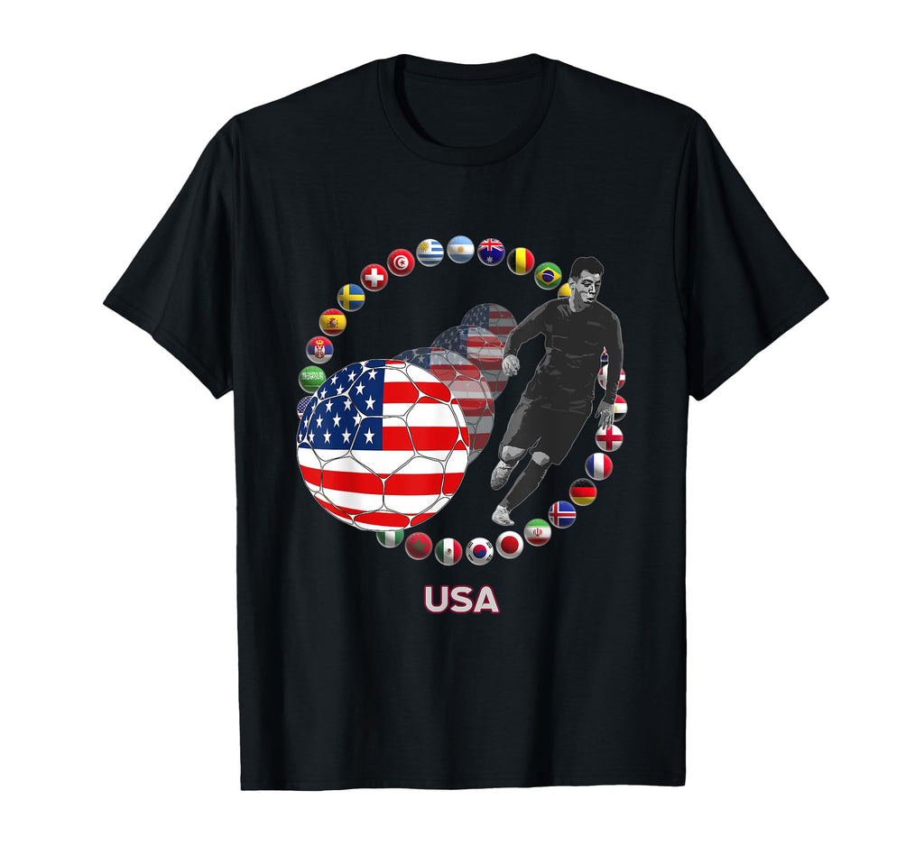International World Flags Football Game T-Shirt - Unique Graphic Unisex - T-Shirt, Sweatshirt, Hoodie