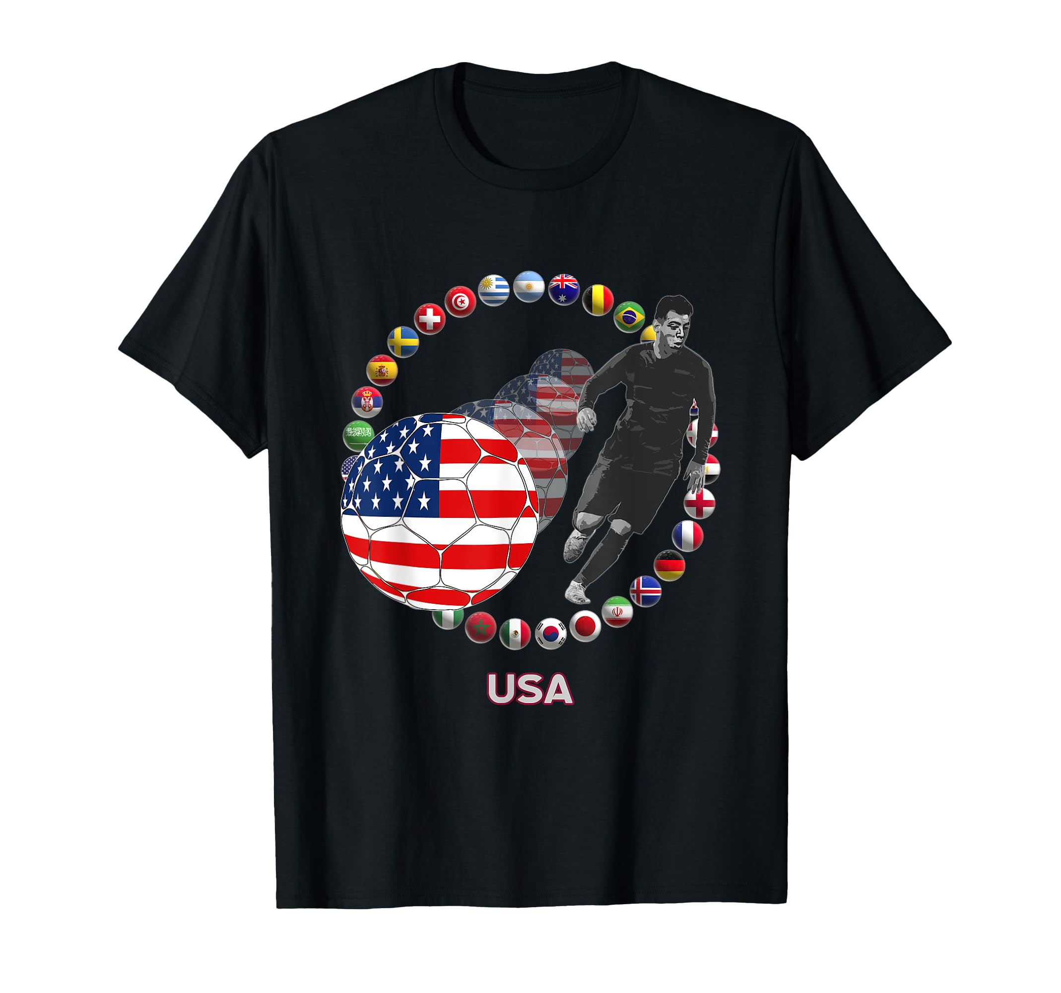 International World Flags Football Game T-Shirt - Unique Graphic Unisex - T-Shirt, Sweatshirt, Hoodie