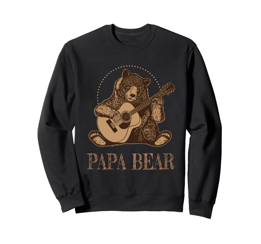 Gift Guitar Player Guitarist Papa Sweatshirt - Custom Art Print for Adults - T-Shirt, Sweatshirt, Hoodie
