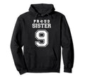 Number 9 Custom Proud Soccer Futbol Hoodie - Streetwear Style for Adults - T-Shirt, Sweatshirt, Hoodie