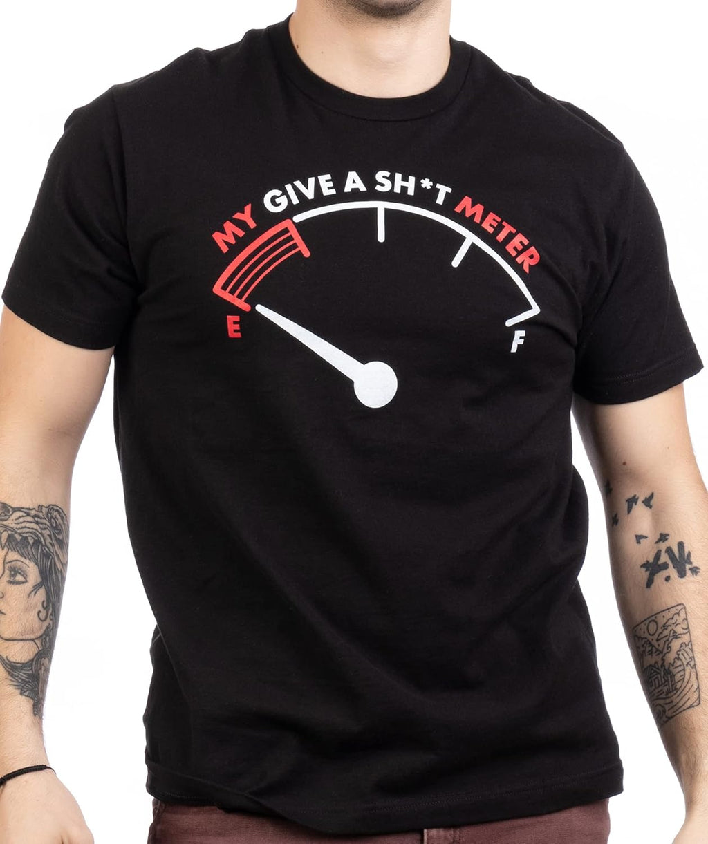 My Give a Sh*t Meter is Empty Funny Sarcastic Saying - Adult & Kids T-Shirts, Sweatshirts & Hoodies apparel design preview 1