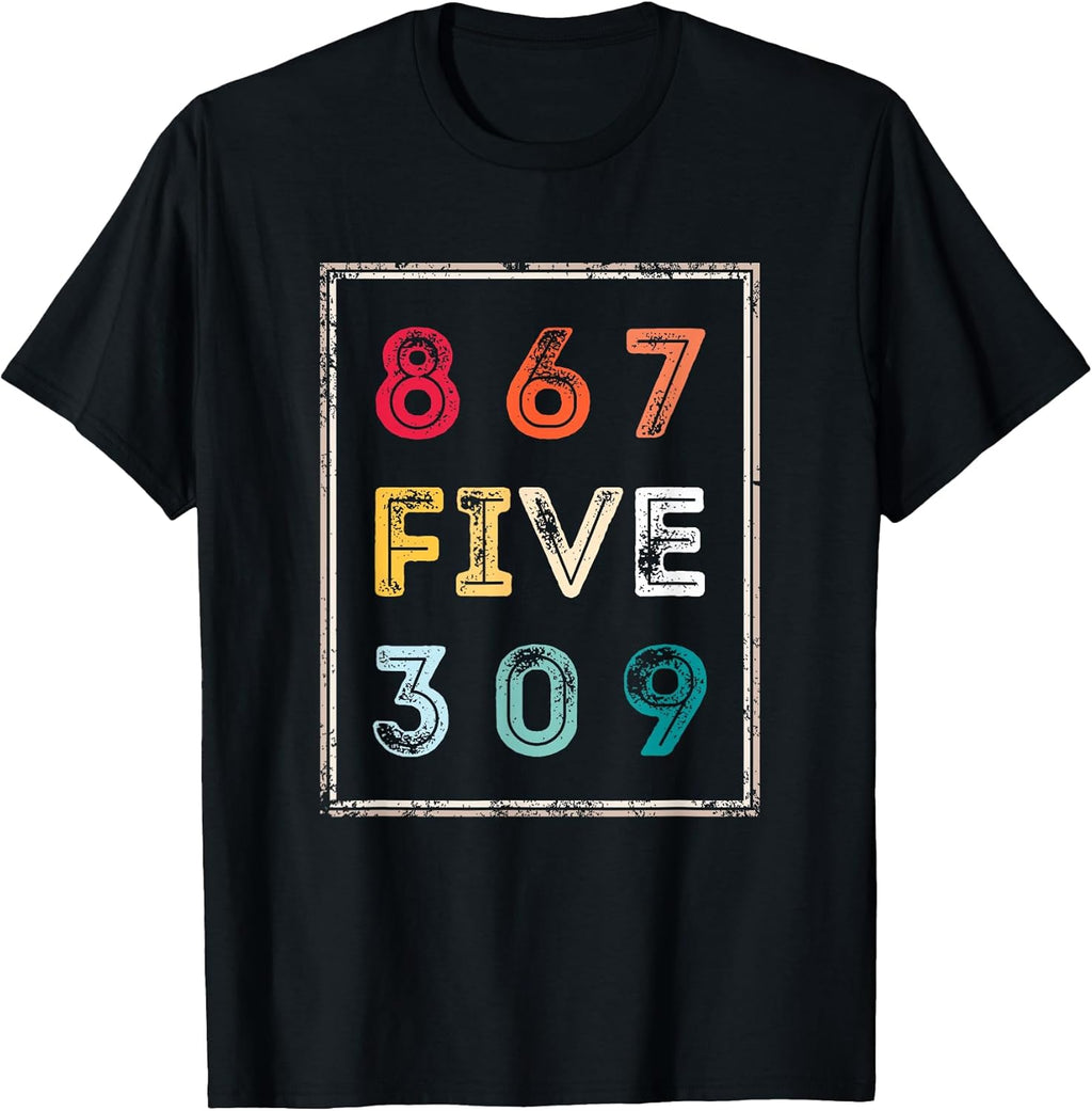 8675309 Nostalgic and Funny 80s 90s Rontee Co. - Adult & Kids T-Shirts, Sweatshirts & Hoodies apparel design preview 1