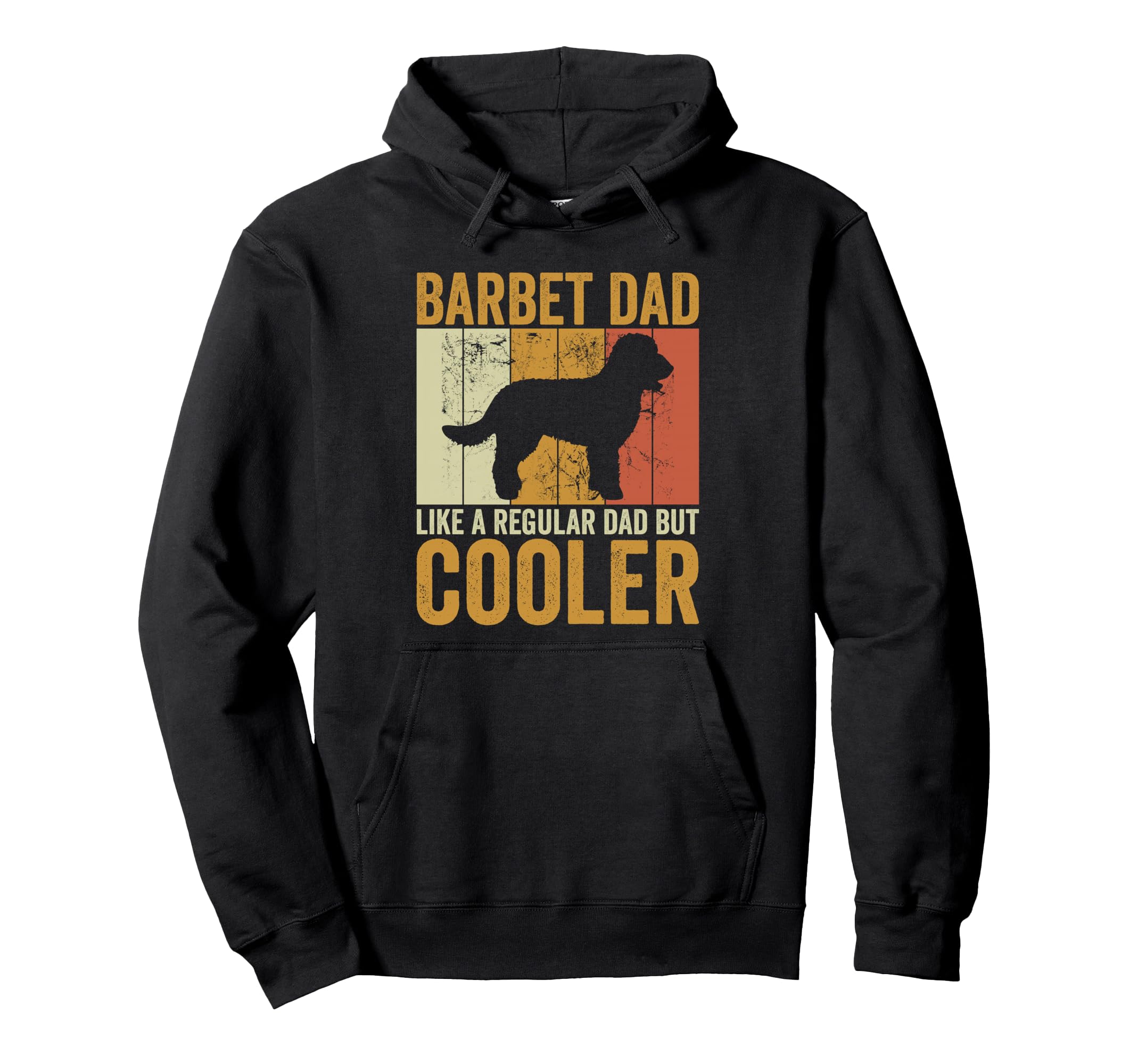 Fathers Day Barbet Dad Dog Owner Hoodie - Novelty Apparel for Adults - T-Shirt, Sweatshirt, Hoodie