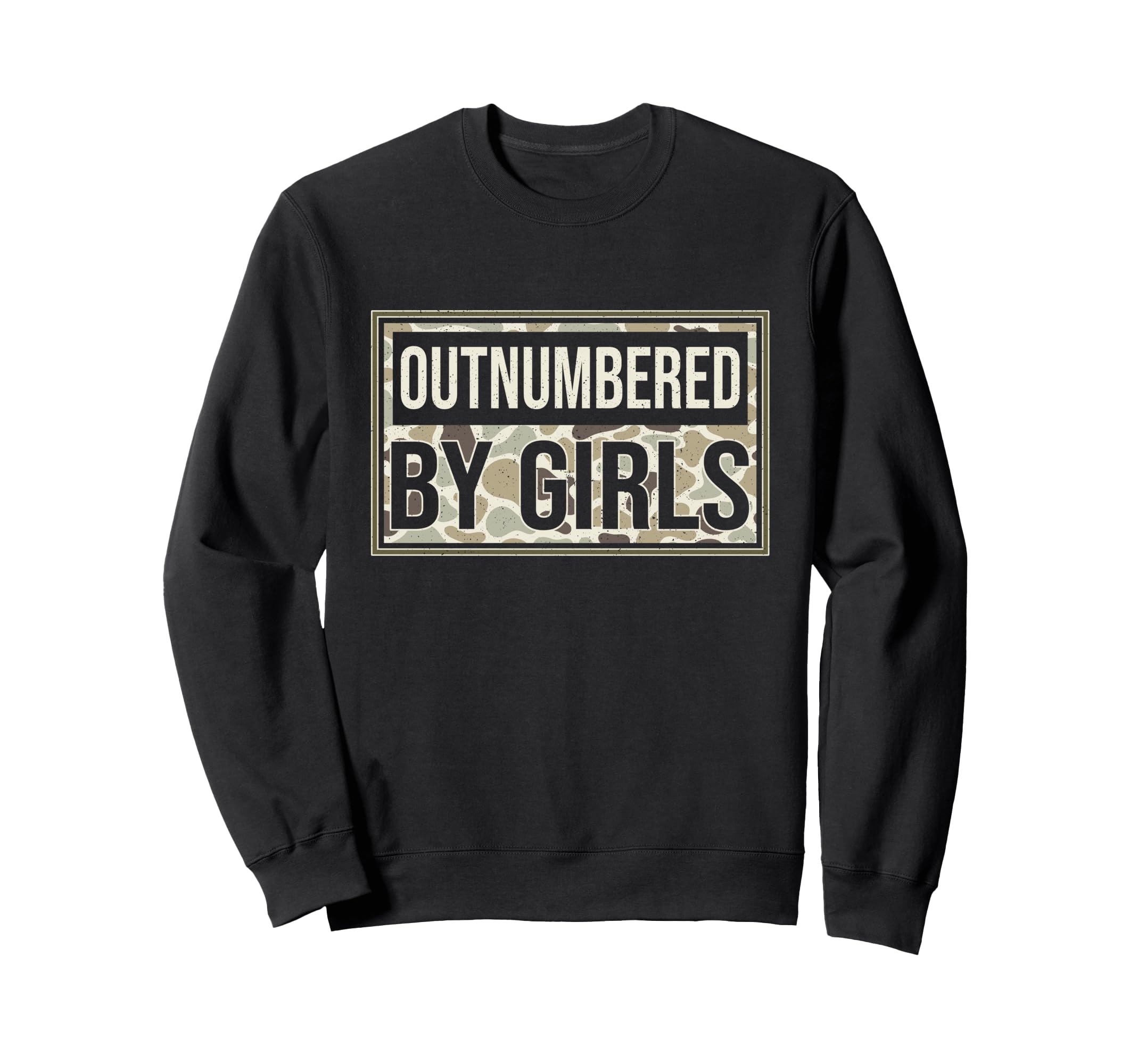 Camo Outnumbered Camouflage Sweatshirt - Casual Everyday Wear for Adults - T-Shirt, Sweatshirt, Hoodie
