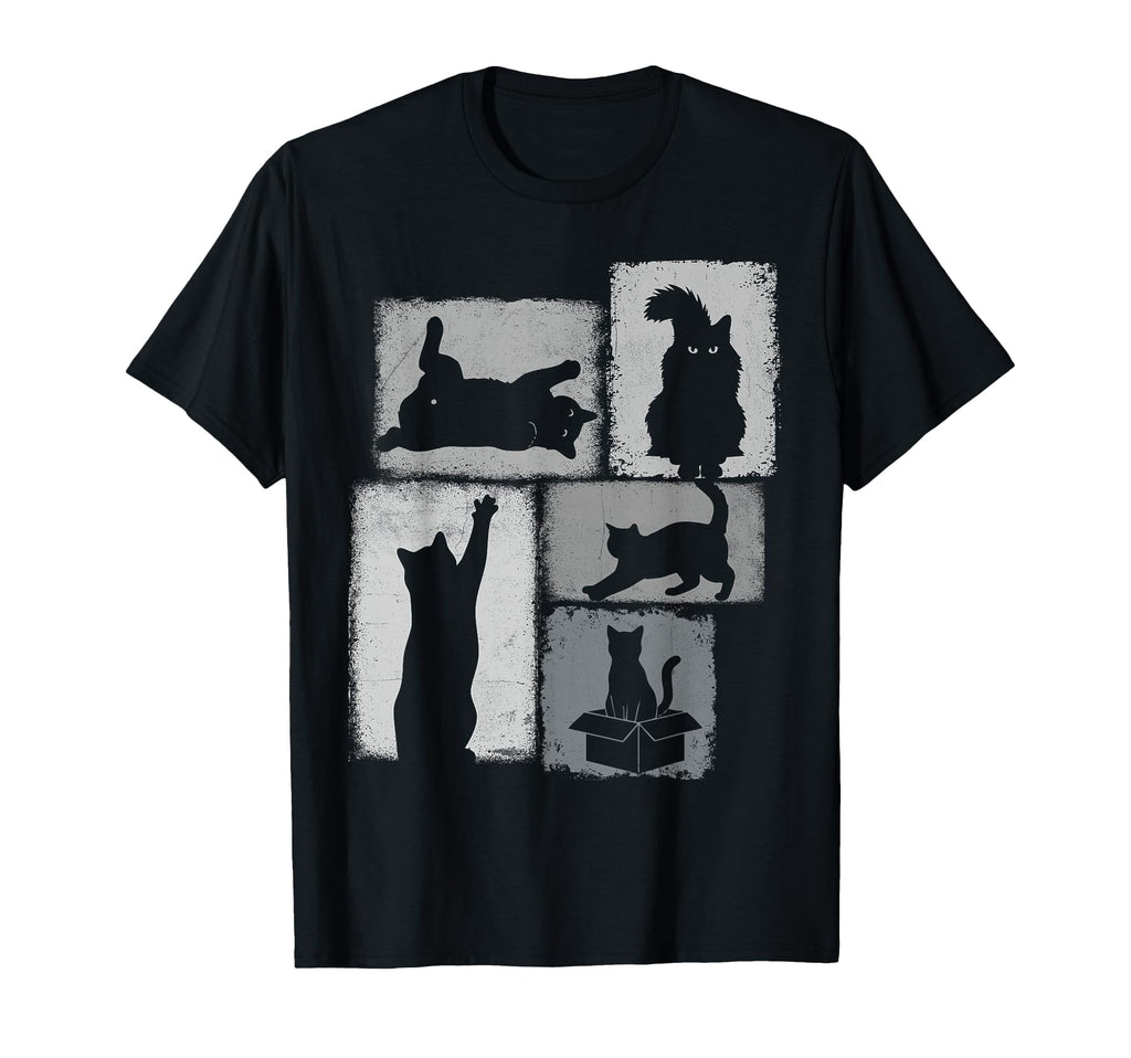 Cat Owner Collage Dad Mom Cats T-Shirt - Fun Novelty Design for Adults - T-Shirt, Sweatshirt, Hoodie
