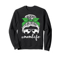 Messy Bun Soccer Mom Mothers Day Sweatshirt - Trendy Graphic Men Women - T-Shirt, Sweatshirt, Hoodie