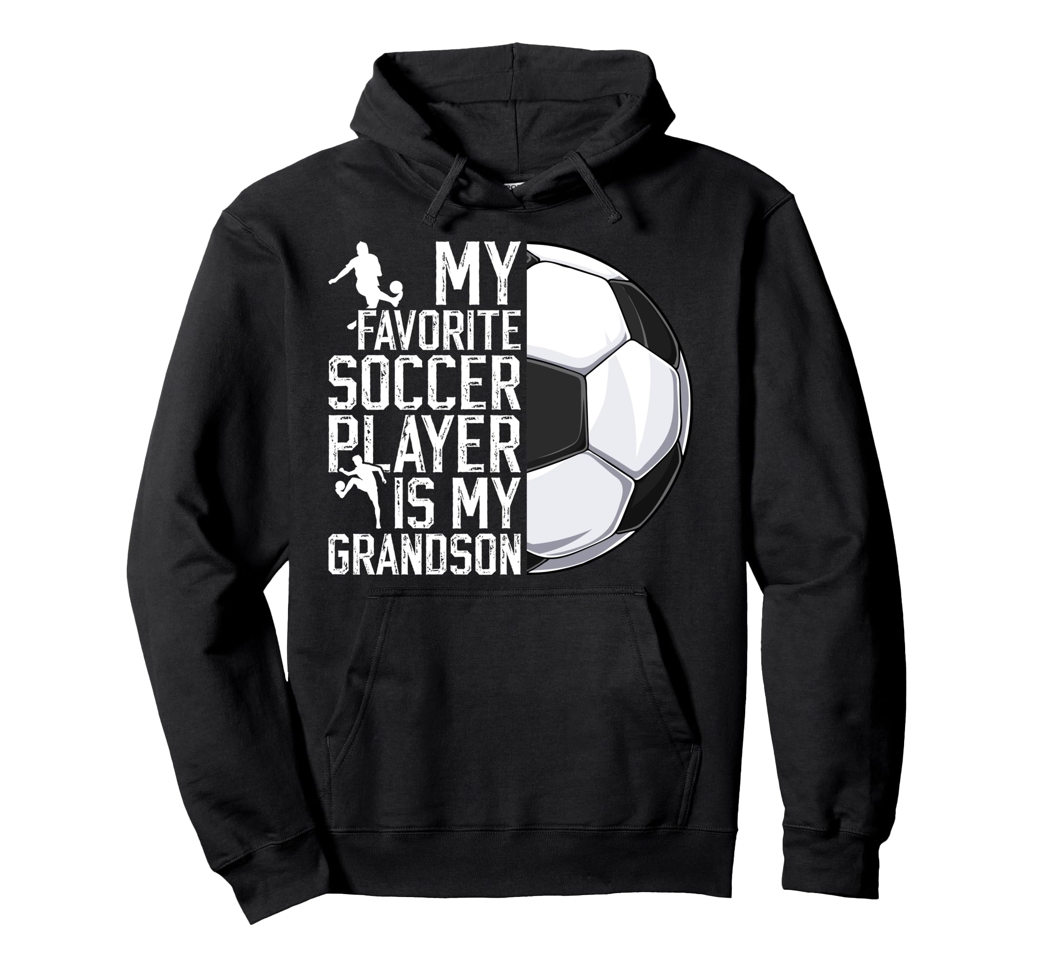 My Favorite Soccer Player Grandpa Soccer Hoodie - Aesthetic Graphic Unisex - T-Shirt, Sweatshirt, Hoodie