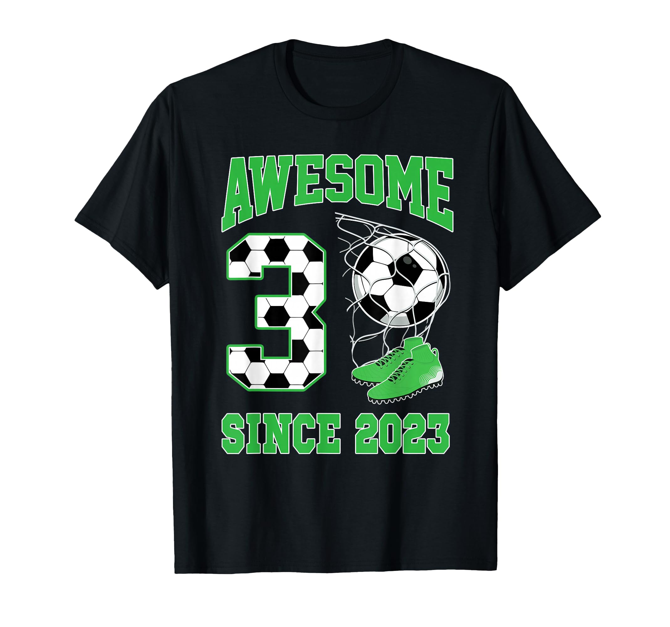 3 Year Old Awesome 3 Since 2023 T-Shirt - Minimalist Print for Adults - T-Shirt, Sweatshirt, Hoodie