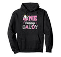 Daddy Birthday Farm Cow One Happy Dad Hoodie - Streetwear Style Unisex - T-Shirt, Sweatshirt, Hoodie