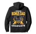 Proud Bonus Dad Class 2026 Graduate Senior Hoodie - Unique Graphic Unisex - T-Shirt, Sweatshirt, Hoodie