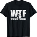 WTF Where's The Fish Men's Funny Fishing Gifts - Adult & Kids T-Shirts, Sweatshirts & Hoodies apparel design preview 1