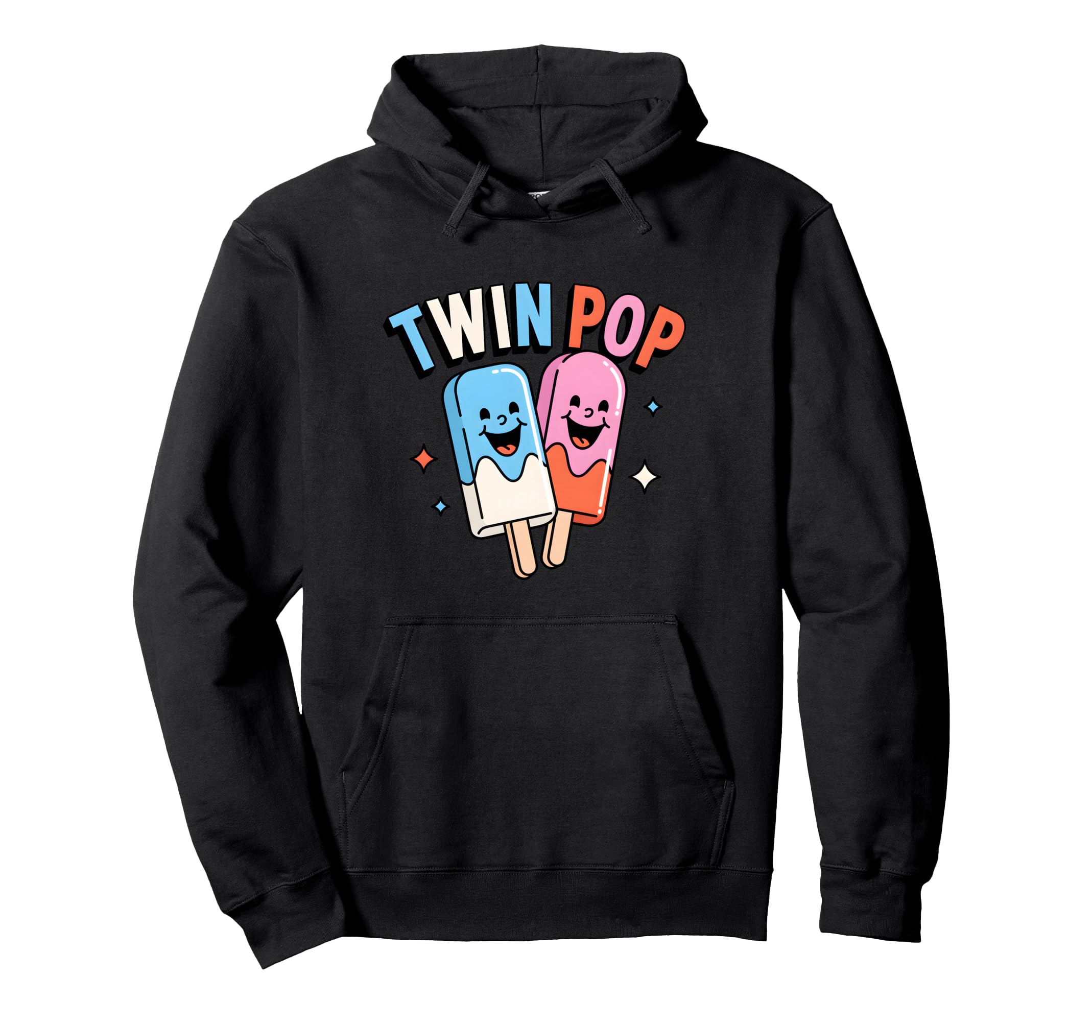 Twin Pop Twin Dad Father Twins Hoodie - Novelty Apparel Unisex - T-Shirt, Sweatshirt, Hoodie