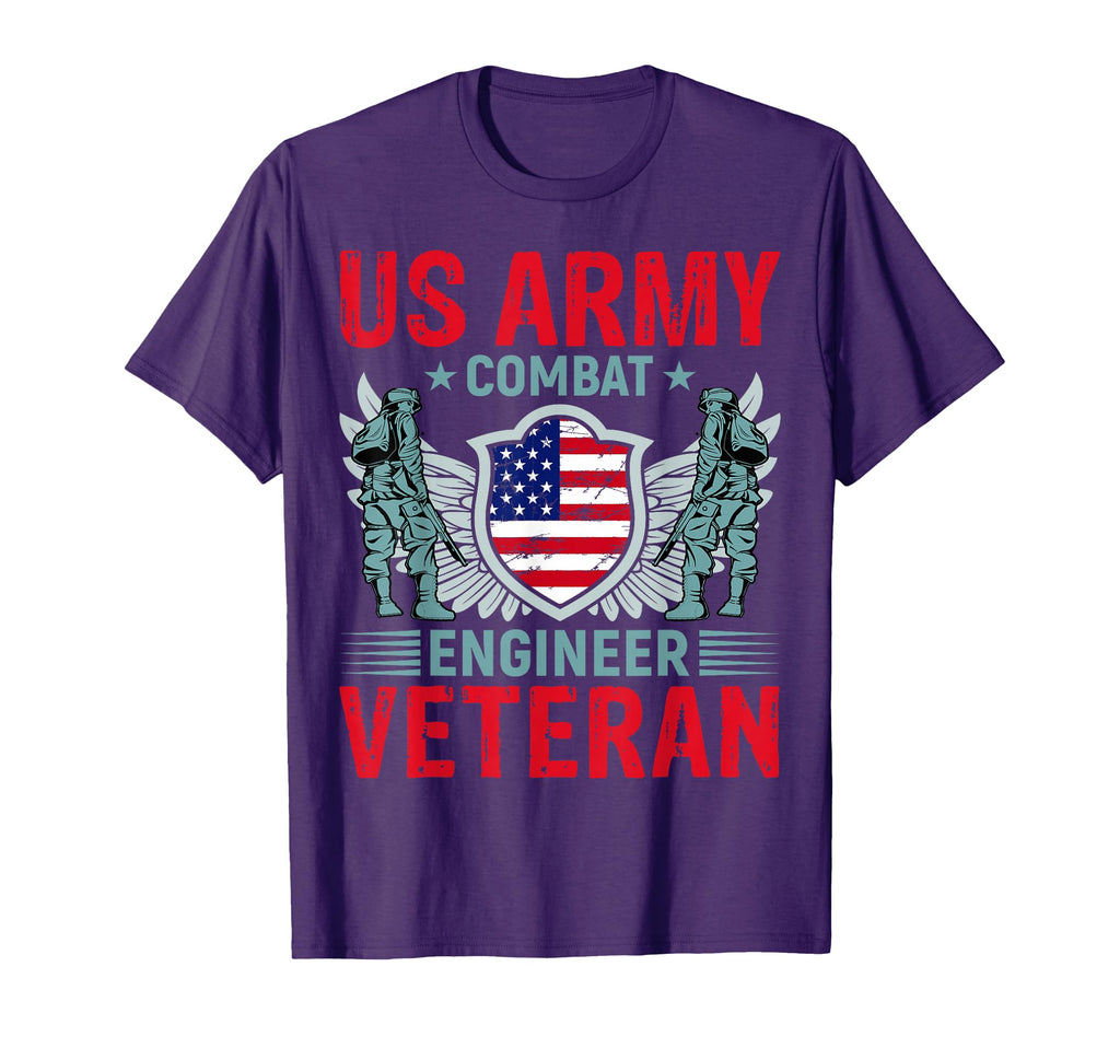 Us Army Combat Engineer Veteran T-Shirt - Minimalist Print Men Women - T-Shirt, Sweatshirt, Hoodie