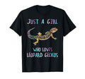 Watercolor Lizard Just Who Loves T-Shirt - Novelty Apparel Men Women - T-Shirt, Sweatshirt, Hoodie