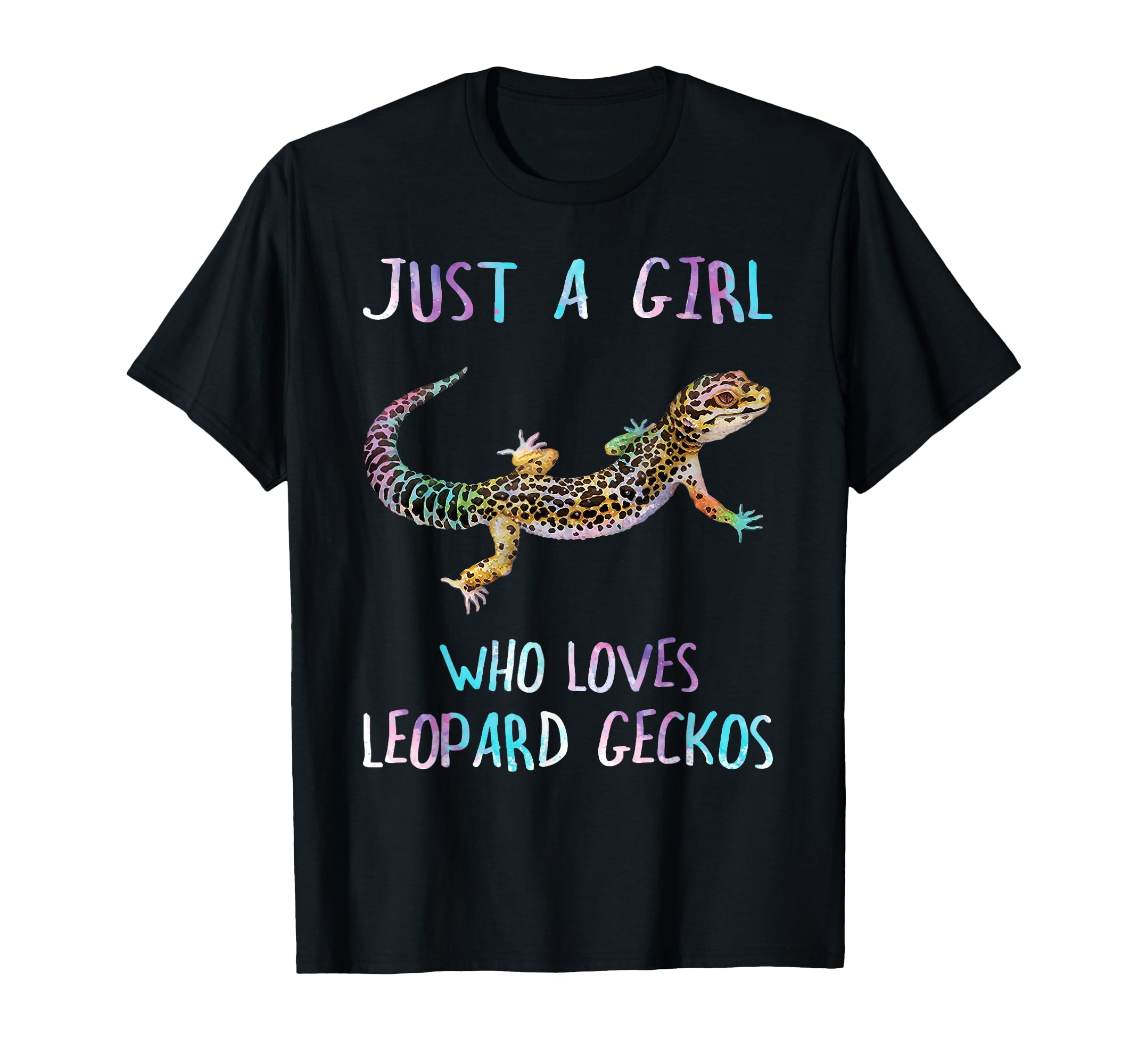 Watercolor Lizard Just Who Loves T-Shirt - Novelty Apparel Men Women - T-Shirt, Sweatshirt, Hoodie