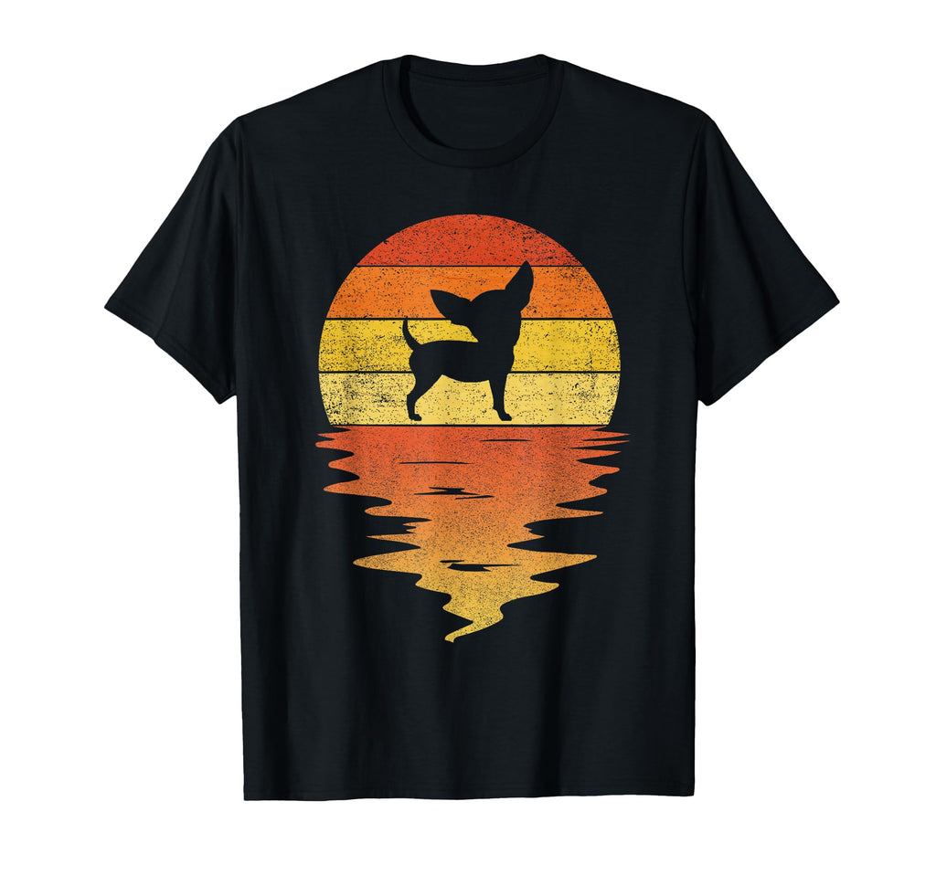 Chihuahua 70S Sunset Chihuahua T-Shirt - Unique Graphic Unisex - T-Shirt, Sweatshirt, Hoodie