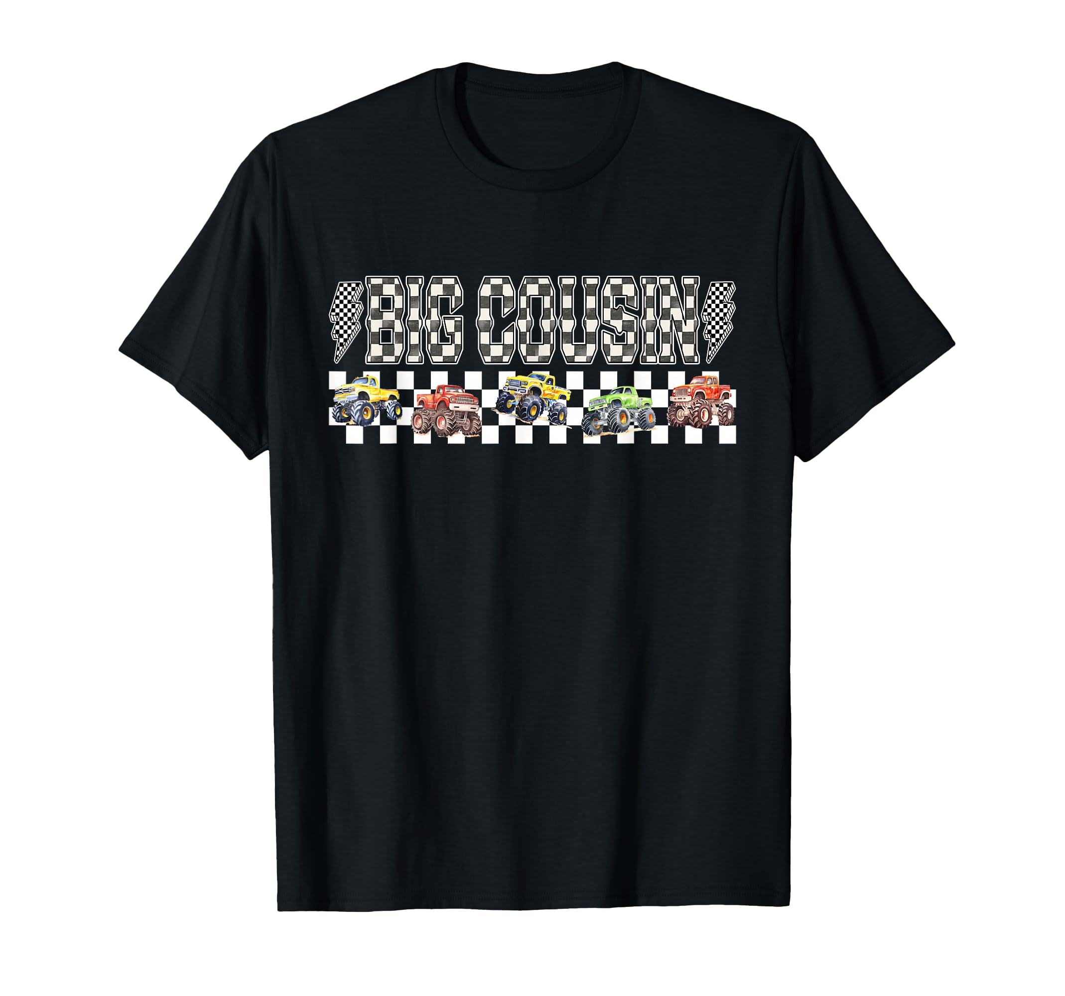 Big Cousin Monster Truck Family Crew T-Shirt - Unique Graphic for Adults - T-Shirt, Sweatshirt, Hoodie