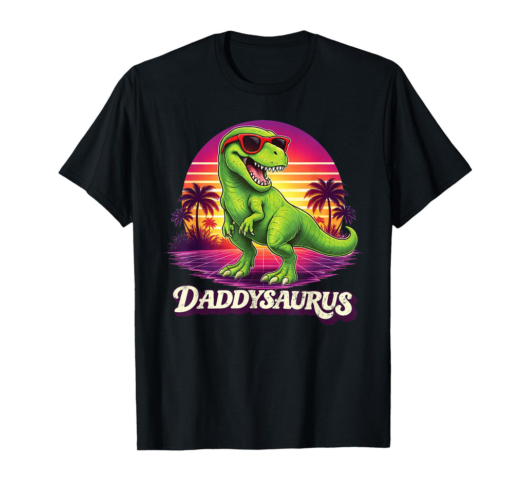 Daddysaurus T Rex Dad Matching Funny T-Shirt - Custom Art Print for Adults - T-Shirt, Sweatshirt, Hoodie