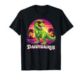Daddysaurus T Rex Dad Matching Funny T-Shirt - Custom Art Print for Adults - T-Shirt, Sweatshirt, Hoodie
