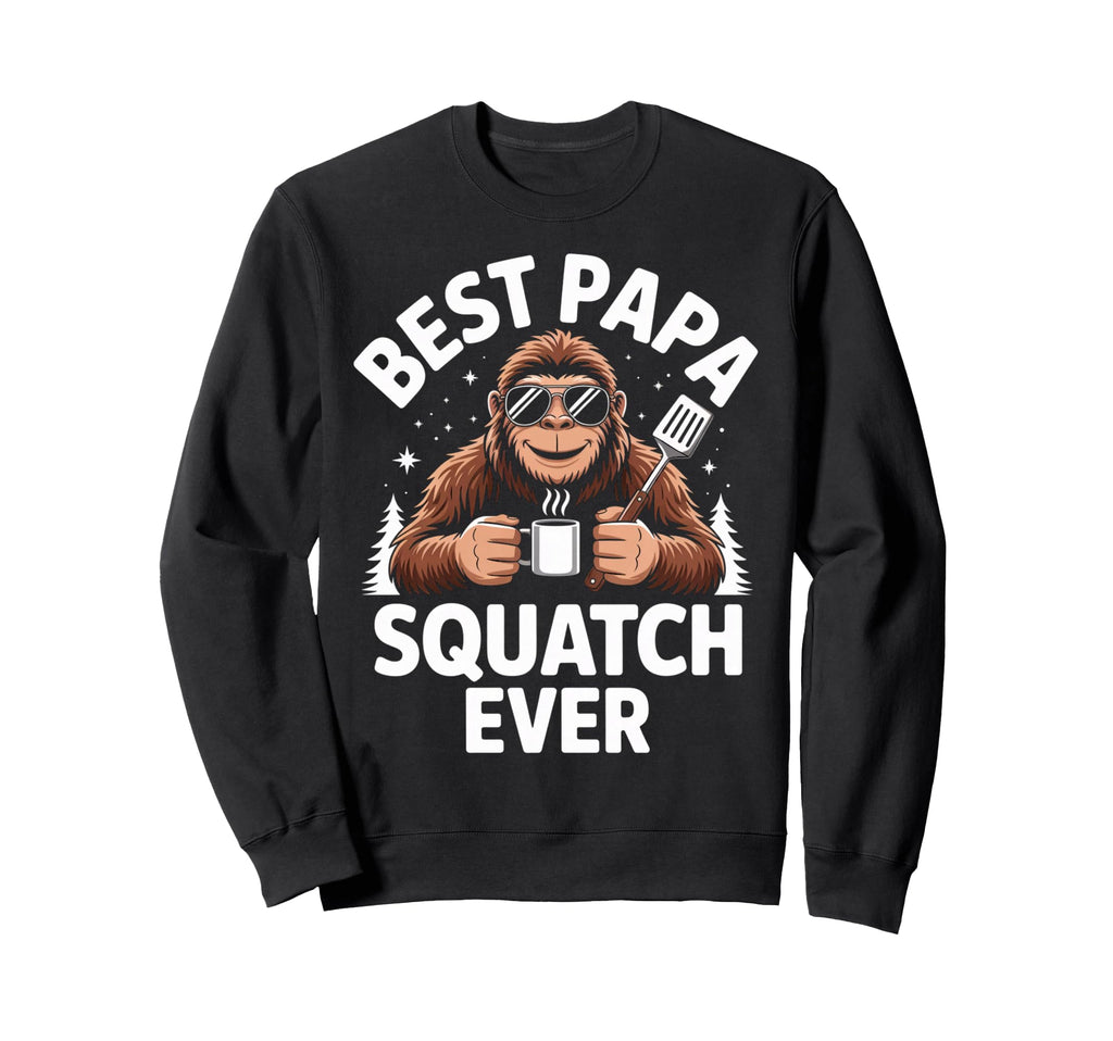 Bigfoot Dad Coffee Lovers Best Sweatshirt - Minimalist Print for Adults - T-Shirt, Sweatshirt, Hoodie