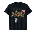 Proud Army Dad Camouflage Dog Tag Usa T-Shirt - Minimalist Print Men Women - T-Shirt, Sweatshirt, Hoodie
