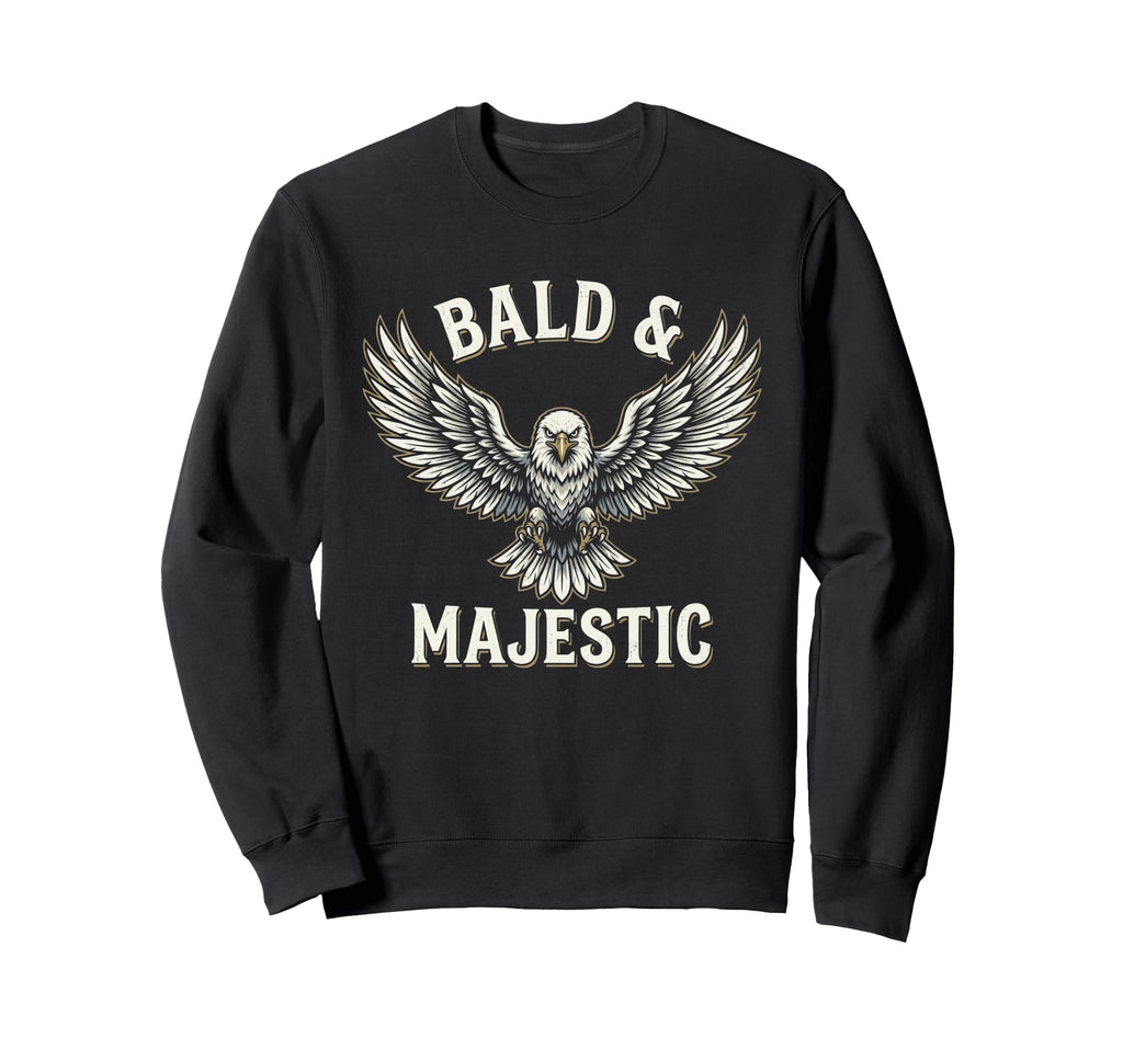Bald Majestic Sexy Bald Guy Funny Sweatshirt - Aesthetic Graphic Men Women - T-Shirt, Sweatshirt, Hoodie