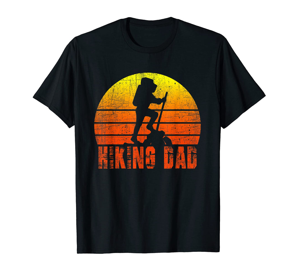 Hiking Dad Silhouette Sunset Hiker T-Shirt - Novelty Apparel Men Women - T-Shirt, Sweatshirt, Hoodie
