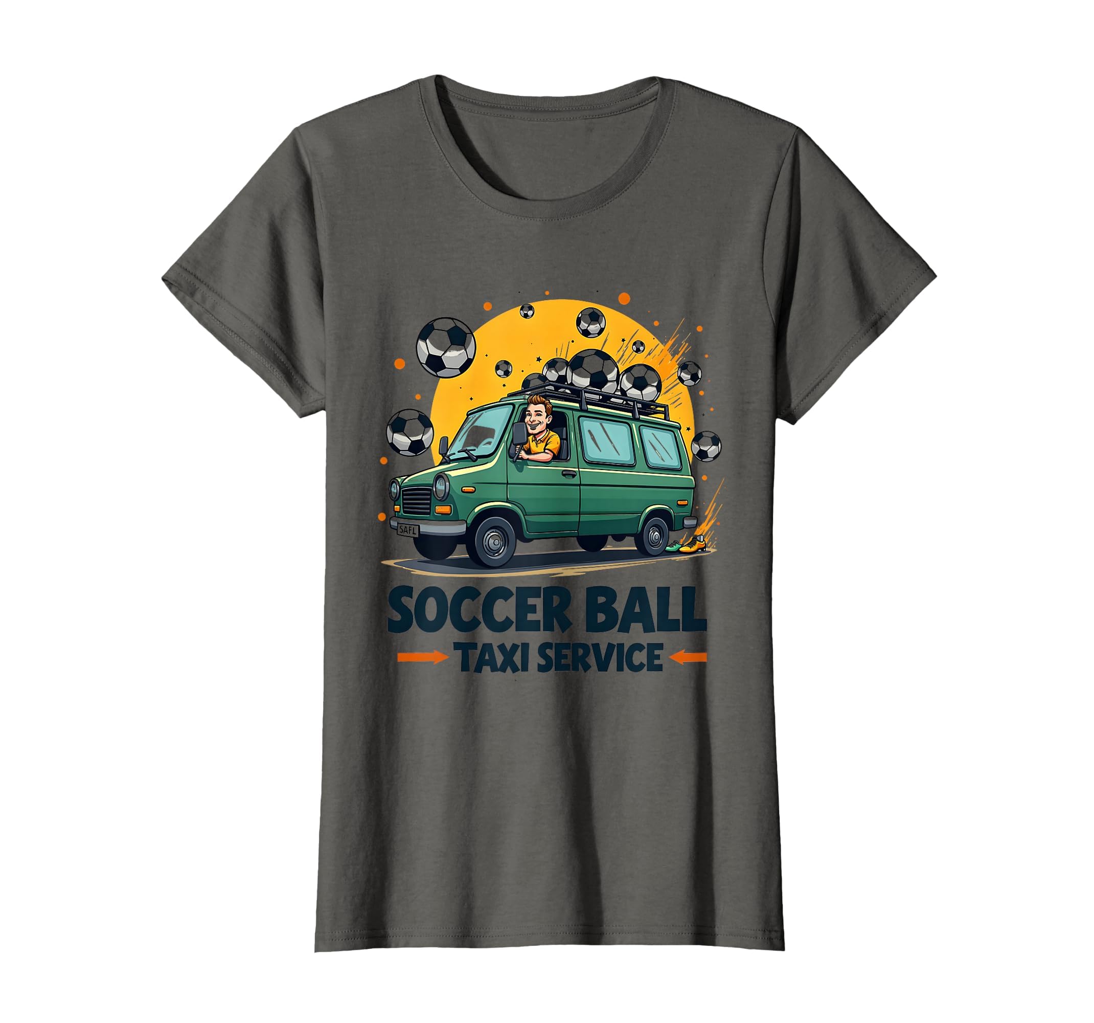 Soccer Ball Taxi Service Dad T-Shirt - Trendy Graphic Men Women - T-Shirt, Sweatshirt, Hoodie