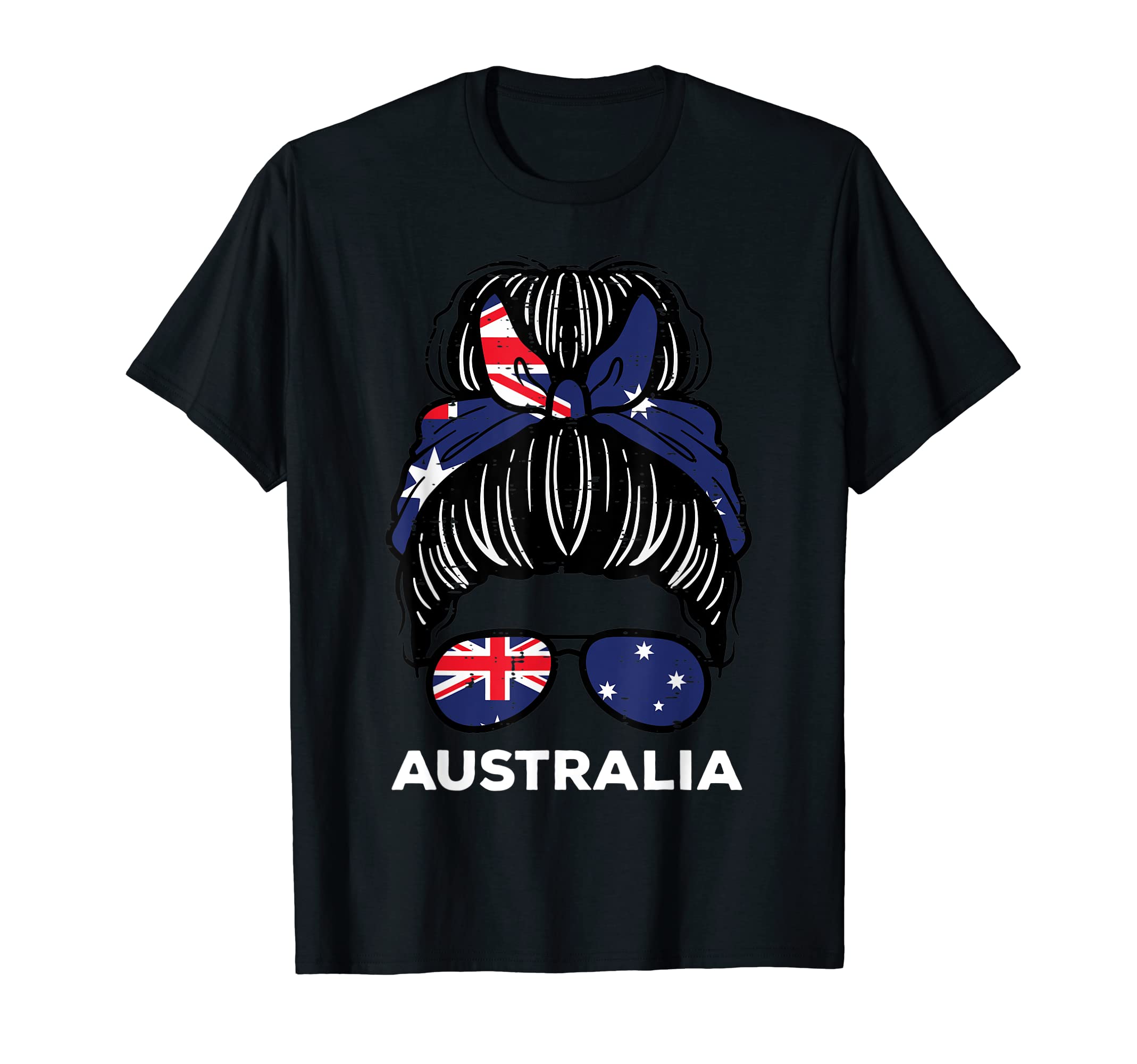 Australia Flag Hairbun Football T-Shirt - Casual Everyday Wear Unisex - T-Shirt, Sweatshirt, Hoodie