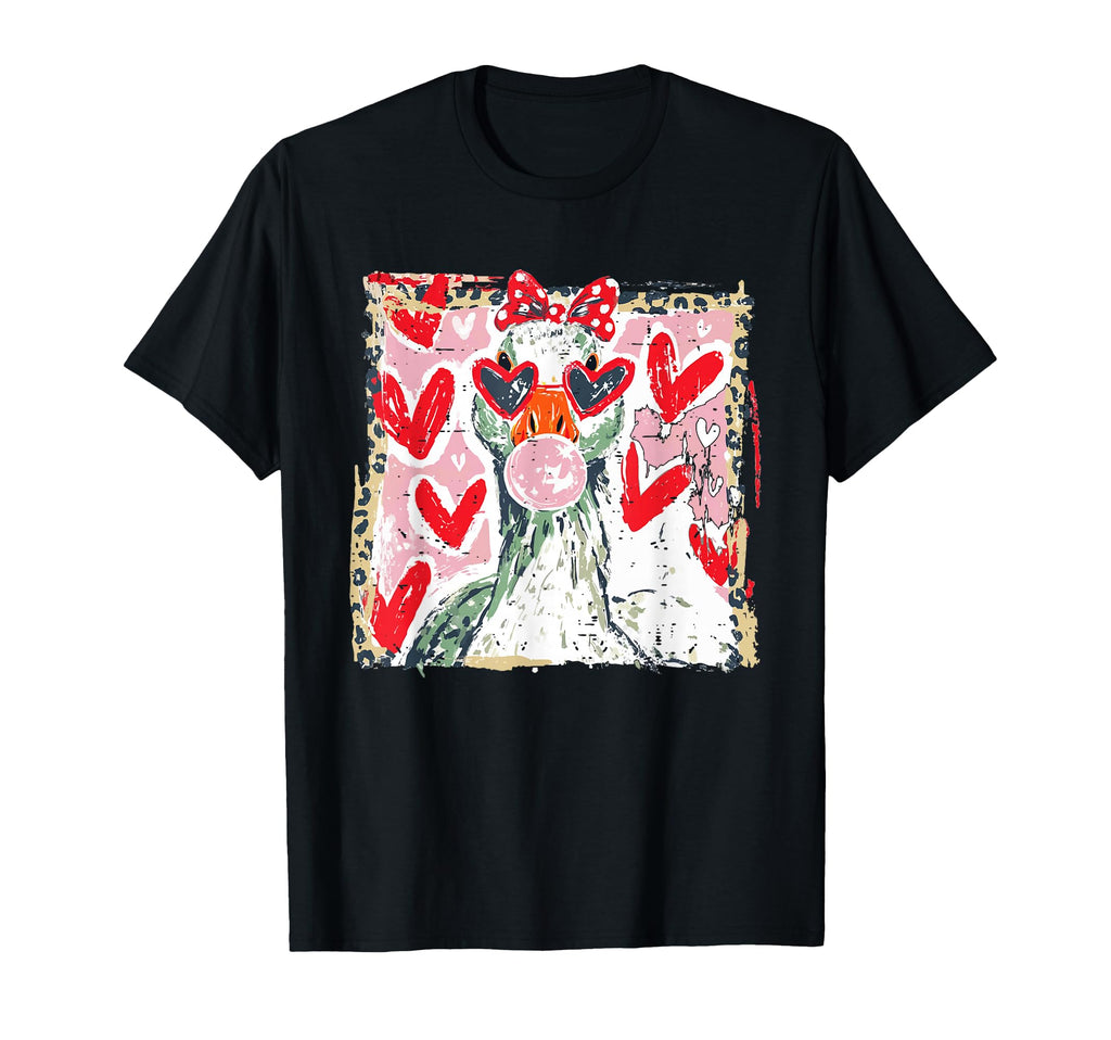 Silly Goose Animal Valentine T-Shirt - Casual Everyday Wear for Adults - T-Shirt, Sweatshirt, Hoodie