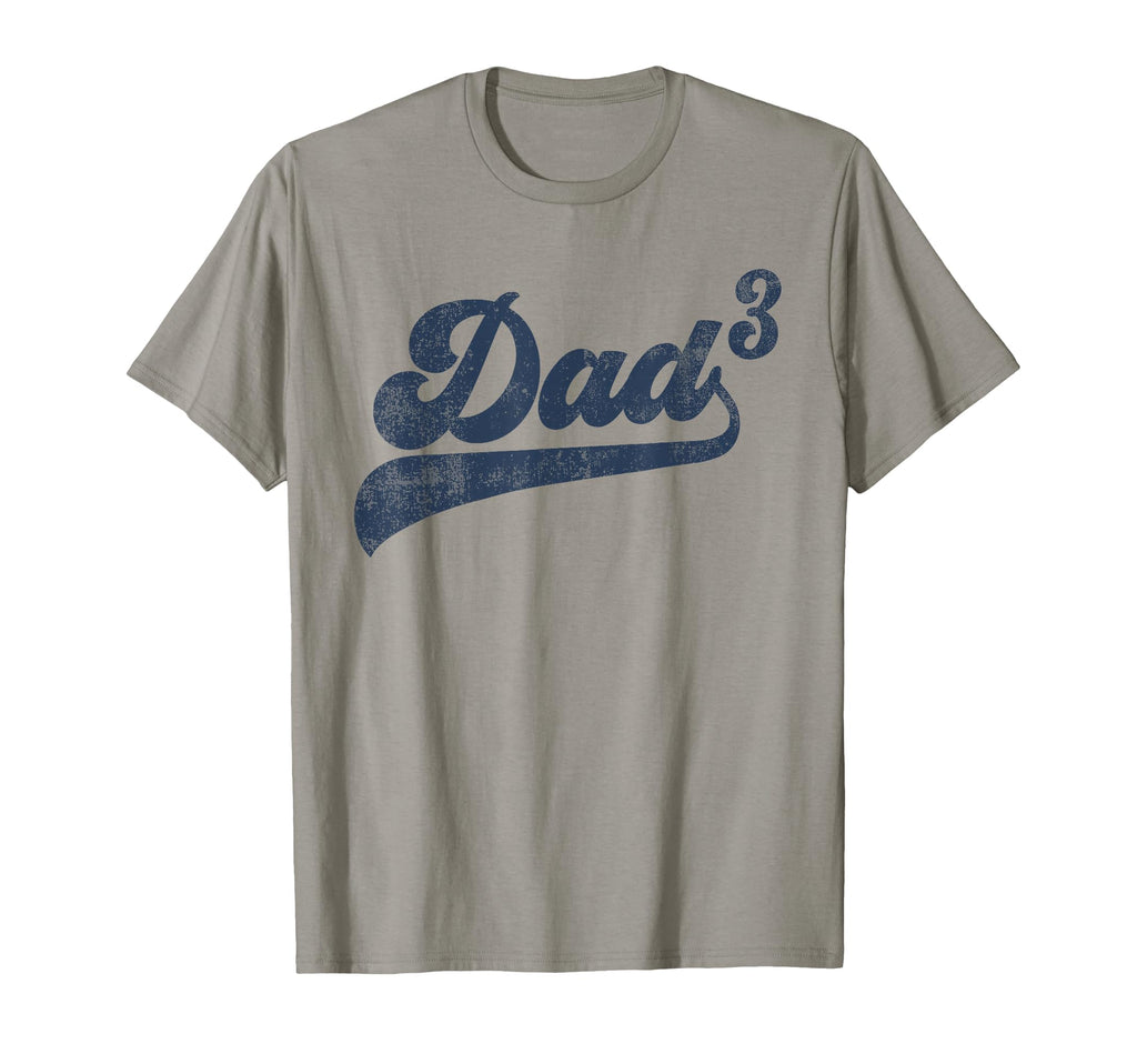 Dad3 Dad Cubed Gifts Father Three Daddy 3 T-Shirt - Trendy Graphic Unisex - T-Shirt, Sweatshirt, Hoodie