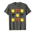 Softballs Bows Softball Player T-Shirt - Custom Art Print for Adults - T-Shirt, Sweatshirt, Hoodie